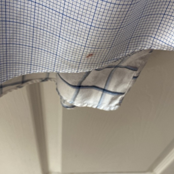 F mens Jos. A. Bank dressy long sleeve button up shirt size 17.5. See note - Picture 4 of 5